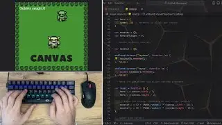 ASMR Programming - Coding Simple Game (Canvas) - No Talking