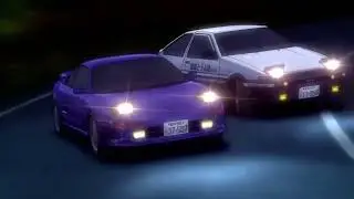 Takumi Overtakes Kai on Irohazaka (Initial D Fifth Stage)