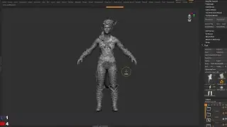 Baldur`s Gate 3: Karlach Sculpting in Zbrush II Collectibles  II Part-4- Assets Base shape
