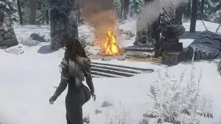 skyrim nextgen more stress testing with heavy winter weather effects 2100 mods