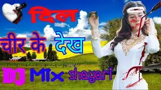 Hindi dj song दिल चीर के देख तेरा ही नाम होगा hindi dj old song Dil chir Ke Dekh Tera Hi Naam Hoga
