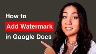 How to add watermark in google docs