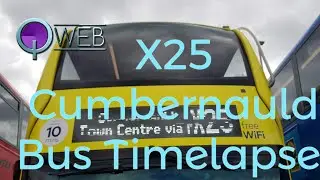Bus Ride - *Rainy Day* Abronhill to the M80 and Glasgow on the Top Deck of a Bus *Timelapse*