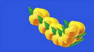 new Dancing Mango green screen/ ANIMATION Mango on green screen