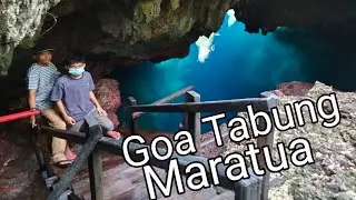 Wisata Berenang Dalam Goa Pulau Maratua, Kalimantan Timur, Berau. wow ngeri....