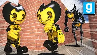 BRAND NEW BENDY AND THE INK MACHINE DARK REVIVAL INK DEMON MAZE RUN in Garry's Mod Sandbox