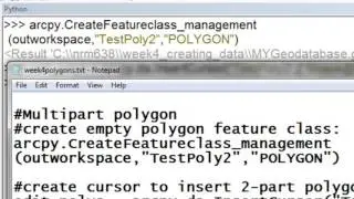 4) Creating Polygon Feature Classes Using Arcpy Scripting