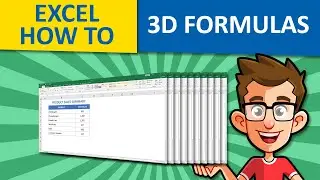 How to Link Multiple Excel Worksheets Easily! | Microsoft Excel 3D Formulas Explained
