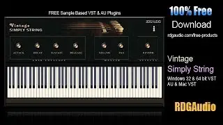 Free VST and AU Plugins Vintage Simply String 100 % Free Download RDGAudio First look  Teaser