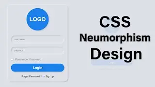 Neumorphism Login Page Design Using | HTML & CSS