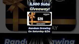 Amazon Gift Card Giveaway 3,500 Subscriber Celebration #giveaway #contest #free