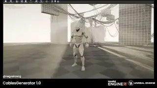 Cables Generator  - Houdini and Unreal Engine.