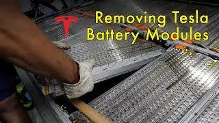 DIY Tesla Battery Module Removal - Step by Step