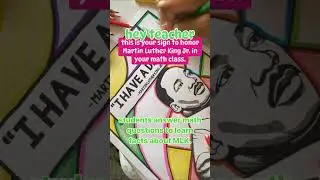 An easy and meaningful way to celebrate #mlkday in your middle school math classroom!