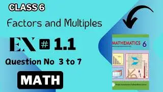 Class 6||maths||unit 1||exercise 1.1question 3 to 7
