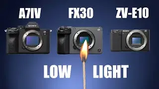Sony FX30 vs A7 IV vs ZV-E10 in Low Light
