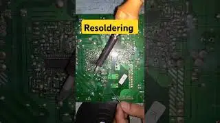 Resoldering the components in PCB #soldering #technology #pcb #building