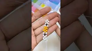 Beaded duck ring 🦆 خاتم بطة بالخرز 🦆 #diy #tutorial #beads