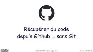 Récupérer du code depuis Github … sans Git