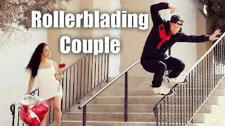 Power couple goes Rollerblading 2