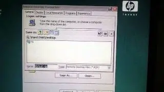 Saving a new RDP Shortcut on a thin client.mp4