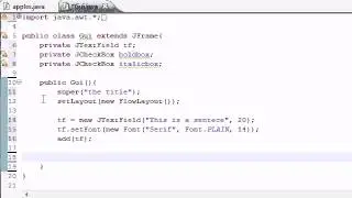 Java Programming Tutorial   64   JCheckBox