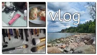 vlog: 🌊 море, кисти, новые румяна, макияж, спорт,еда и тд | лето🪴