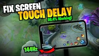 How to Fix Screen Touch Delay in Mobile Legends | Works to all Devices (No Root )