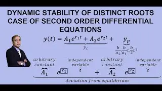 Dynamic Stability of Distinct Real Roots Case of Second Order Differential Equation