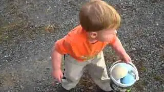 Connor's first Easter Egg hunt