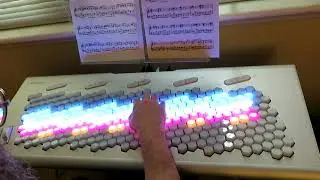 Trying out the piano part from Godzira