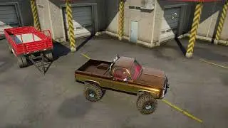 Clearing a rock slide (snow runner)