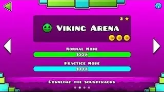 Viking Arena - LVL 2 [ALL COINS] Geometry Dash Meltdown