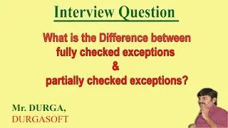 Differences between fully checked exceptions and partially checked exceptions