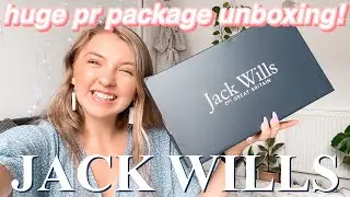 HUGE Jack Wills PR Package Unboxing & Try-on Haul! - Emily Louise
