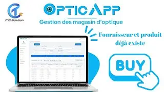 Opticapp : Effectuer une opération d'achat avec un fournisseur et un produit déjà existe