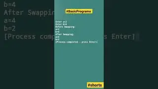 Program to swap two numbers without using third variable