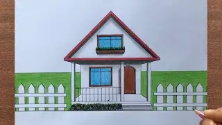 How to Draw a House in 1 Point Perspective