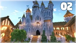 Minecraft: How to Build a Medieval Castle | Huge Medieval Castle Tutorial - Part 2