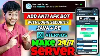 How To Make 24/7 Aternos Server | How To Add AFK Bot in Aternos Server | Aternos 24/7 Afk Bot