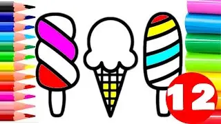 Як Намалювати Морозиво 12🍧🍧Намалювати Малюнок Морозиво 12🎨 Малювання для дітей