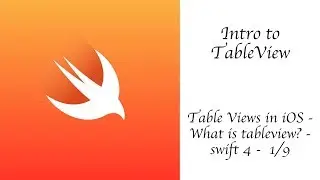 Table Views in iOS - What is tableview? - swift 4 -  1/9