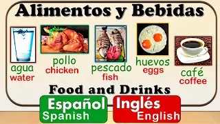 Food and Drinks in Spanish  | Alimentos y Bebidas en Español | Learn Spanish | free spanish