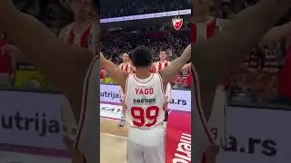 YAGO FOR THE WIN! Last secound pointer and Red Star beat Partizan in derby game! #basketball