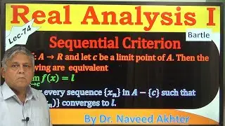 Sequential criteria limit of a function. Divergence Criteria non-existence  limit of function.Lec-74