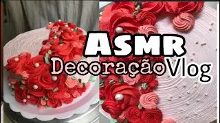 Asmr vlog : Decoração de bolo + casa dos meus pais