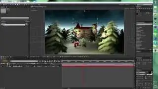 Новогодний детский проект для Аfter effects