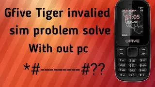 How to change imei number GFive Tiger