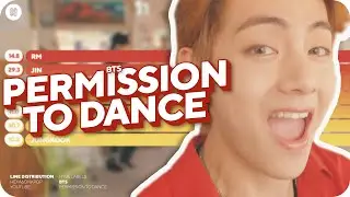 BTS - Permission To Dance Line Distribution (Color Coded)