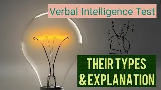Verbal Intelligence Test Types With explanation
